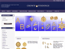 Tablet Screenshot of crownfindings.com